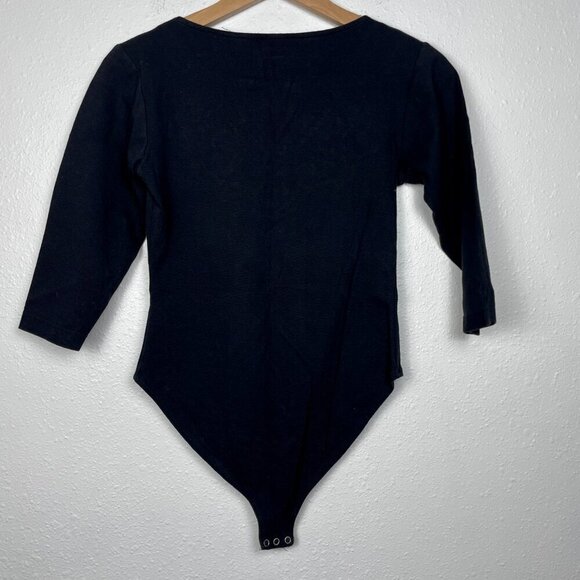 Vintage 80s Glam Rhinestone & Pearl Beaded Bodysuit - Size Medium - Picture 6 of 7